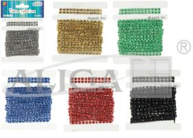 Rhinestone ribbon 2 row TC-9162, length , 3 m.PROM.