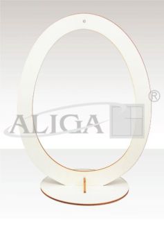 Stand SDW-1752 wooden, Egg, Height 23 cm., Width 17,5 cm.