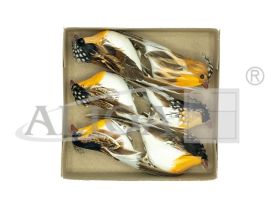 Ptaszki dekoracyjne PTD-6128 box 6 szt. rozm.12 cm. mix wzorów 
