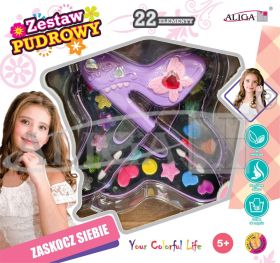 Zestaw pudrowy ZP-2609 18 cieni, 1 szminka, 3 pędzelki PROMO