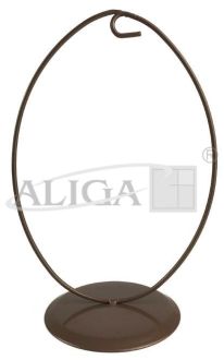 Stand SMW-1707 metal, Egg 21 cm. Height , 14,5 cm. Width , 10 cm. Stand Diameter