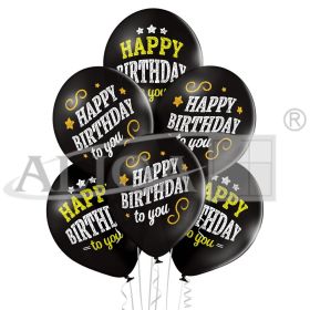 Balony BN06-271 - Happy Birthday -  op. 6 szt.