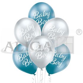 Balony BN06-751 glossy- Dla chłopca (lśniące) - op. 6 szt.