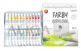 Farby akrylowe FTM-4544 zestaw 24x12 ml - mix kolorów