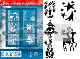 Stencils SZ-01 Holiday.for windows decoration