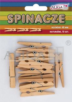 Spinacze SPIN-0554 bezbarwne op.12szt. 48mm