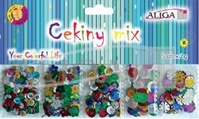 Cekiny MT-6351(12) mix 5szt. x 2 g.PROM