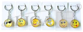 Key chain CB-0204 double sided emoticons Display packaging 