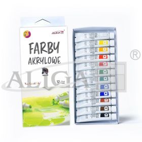 Farby akrylowe FTM-4513 Zestaw 12x12 ml - mix kolorów