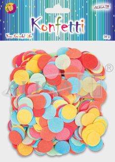 Konfetti papierowe KN-5083 mix kolorów, rozm. 2cm, op.38g