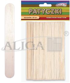 Patyczki PK-3304 bezbarwne op. 60szt. 150x18x1,6mm