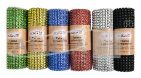 Rhinestone ribbon TC-1508 11,8cm.X1m (24 row) pack.6pcs.