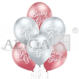 Balony BN06-752 glossy - Dla dziewczynki (lśniące) - op. 6 szt.