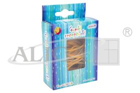 Gumki recepturki GUM-0674 kolor naturalny, rozm. 5cm, pudełko zawiera 60g