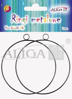 Ringi metalowe RBK-5501 do powieszenia, rozm. 8cm, gr. 1,5mm, op. 2szt.