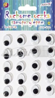 Ruchome oczka MT-6416(160) samop. owalne 13mm/bl.20 szt.