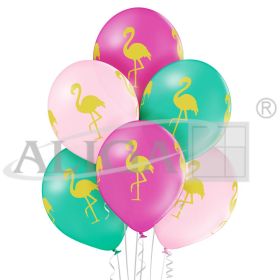 Balony BN06-254 - Flamingi - op. 6 szt. PROM