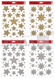 Stained glass windows WB-21/WXG-5003 Stars Golden/Silv.