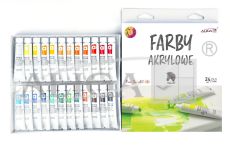 Farby akrylowe FTM-4544 zestaw 24x12 ml - mix kolorów