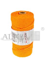 Sznurek bawełniany SBW-105 pomarańczowy 3mm x 100m (splot 21 nitek)