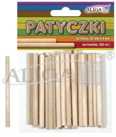 Patyczki PK-0142 bezbarwne op.100szt. 60x4mm