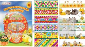 Easter shrink ribbon for decoration Easter eggs.ESF-12