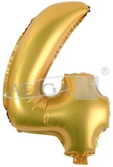 Balony foliowe cyferki BC-34/4/Z 34" złote, 86 cm