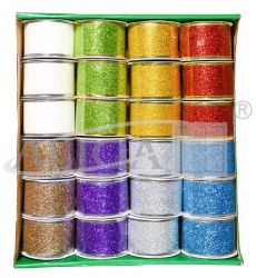 Glitter ribbon WSB-50 50mm x 2,7m displ.