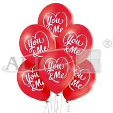 Balony BN06-376 - You And Me - op. 6 szt. PROM