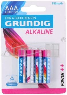 Batteries (AAA) alkaline GRUNDIG BAT-LR03 4pcs./bl